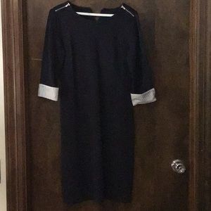 Navy blue fall/autumn dress